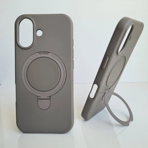 iPhone 17 Magsafe ile Uyumlu Standlı Yumuşak Soft Mükemmel Manyetik Silikon Kılıf