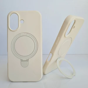 iPhone 17 Magsafe ile Uyumlu Standlı Yumuşak Soft Mükemmel Manyetik Silikon Kılıf