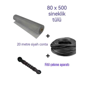 Fiberclass 80X500 Sıkıştırma Aparatı ve 20 mt Siyah Fitil