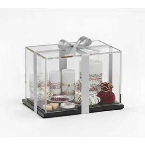 Trend Pleksi Gelin & Damat Çeyiz Kutusu (35 cm x 25 cm x 15 Cm)