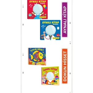 Aynalı Kitap 2'li Set (Duygular - Meslekler)/ Dokun Hisset - Aynalı Kitap 2'li Set (4'lü Set)