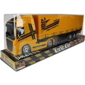 Scania, Volvo Model Oyuncak Tır – 46 cm Uzunluk, Hareketli Dorse, 12 Tekerlekli Konteyner Tır