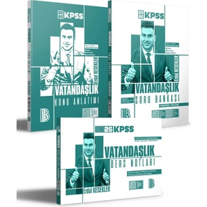 2026 Kpss Vatandaşlık Konu Anlatımı - Soru Bankası ve Ders Notları Seti Benim Hocam Yayınları