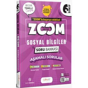 6. Sınıf Zoom Serisi Sosyal Bilgiler Soru Bankası Günay Yayınları