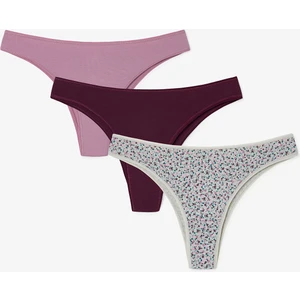 Ditsy Dance Çiçekli Normal Bel 3'lü Brazilian Külot