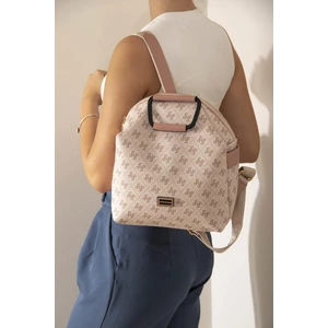 Silver Polo Kadın Sırt Çantası Pembe - Somon SP771