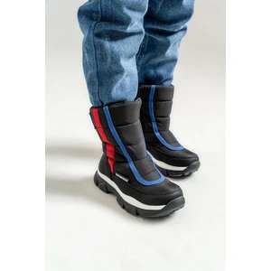 Erkek Çocuk Siyah Su Geçirmez Anatomik Günlük Bot