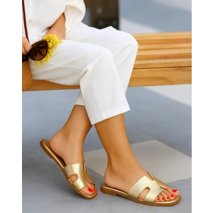 Hermes Modeli Önü Yanı Açık Kadın Terlik Dış Mekan ve Ev Terliği