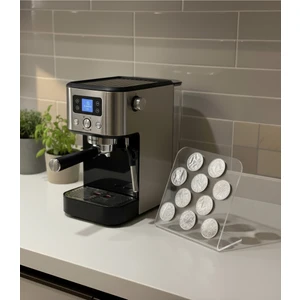 Trend Pleksi L Kapsül Kahve Standı (Nespresso & Jacobs Uyumlu Şeffaf)