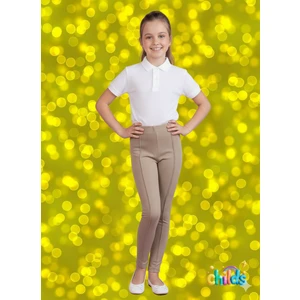 Uzun Çelik Interlok Pamuk Lıkralı Uzun Kız Çocuk Nervürlü Pantolon Tayt