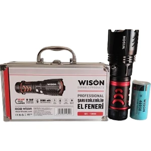 WS-14800 80 Wat 8000 Lümen 10 Saat Çalışan Profosyonel El Feneri (Yeni Ürün)