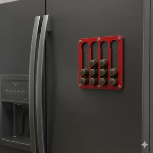 Tchibo Uyumlu Kapsül Kahve Standı (Mıknatıslı Kırmızı)