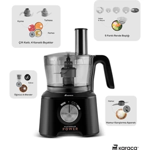 2500W Yüksek Güçlü Hamur Yoğurma, Kıyma, Blender Vb 11 Ürün Hepsi Bir Arada Mutfak Robotu + Mutfak Tartısı