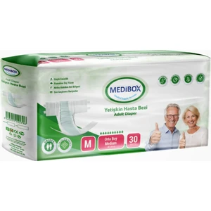 Yetişkin Bel Bantlı Hasta Bezi (M) Medium | 30 Adet