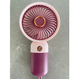 Cleo Cases Tarzını Yansıt Turbo El Fanı – 7 Yapraklı, 3 Kademeli, Bilek Askılı Fan, Şarjlı