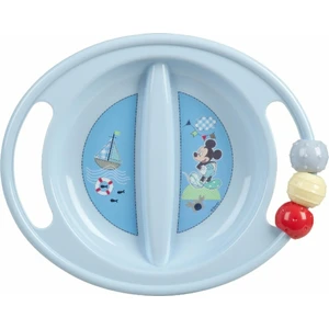 Disney Bebek Mickey Abc Bölmeli Tabak Diş Kaşıyıcı Boncuklu