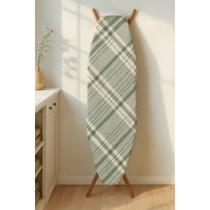 Ranforce Biyeli Çizgili Keçeli Isıya Dayanıklı Ütü Masası Kılıfı 142 x 55 cm