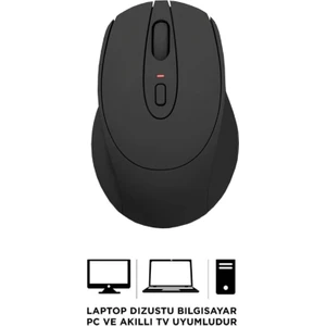 Kablosuz Mouse Zarif Tasarım Sessiz Click 2.4ghz Tüm Cihazlarla Uyumlu Optik Mouse