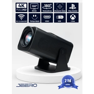 HY320 Taşınabilir 4K Projeksiyon Cihazı (Türkçe Menü)