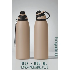 Inox Çelik Termos - 600 ml  SUS304 Çelik Termos Profesyonel Pudra 722130