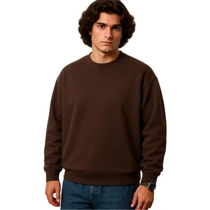 Erkek Büyük Beden 122 KILO-158 Kilo Arası Için Uygun Geniş Kalıp Bisiklet Yaka Pamuklu Selanik Kazak