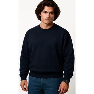 Erkek Büyük Beden 122 KILO-158 Kilo Arası Için Uygun Geniş Kalıp Bisiklet Yaka Pamuklu Selanik Kazak