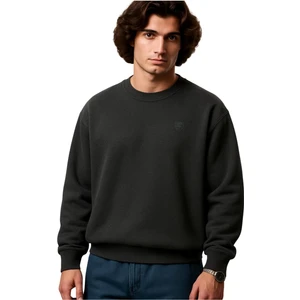 Erkek Büyük Beden 122 KILO-158 Kilo Arası Için Uygun Geniş Kalıp Bisiklet Yaka Pamuklu Selanik Kazak