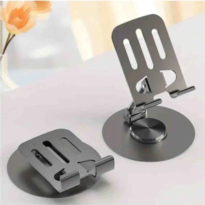 Dönebilir ve Katlanabilir Masaüstü Metal Telefon Tutucu