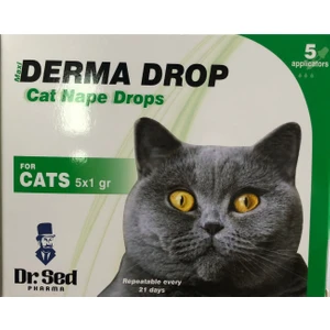 Kedi Köpek Parazit Bit Pire Giderici Ense Deri Bakım Damlası Bitkisel Ense %100 4'lü Paket