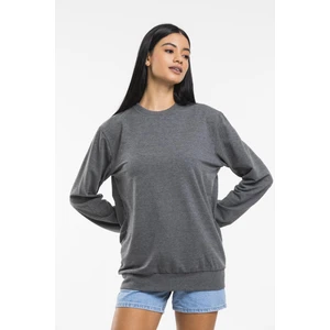 Süperlife Kadın Bisiklet Yaka Regular Kalıp Ince Pamuklu Sweatshirt SPR21K30