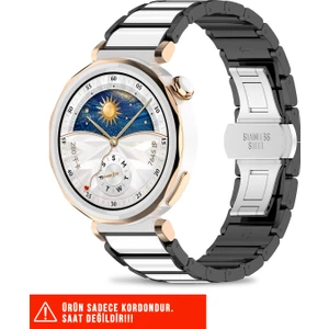 Huawei Watch Gt6 41MM / Gt5 41MM / Gt5 Pro 42MM / Gt4 41MM Uyumlu Paslanmaz Çelik Baklalı Metal Kordon 18MM