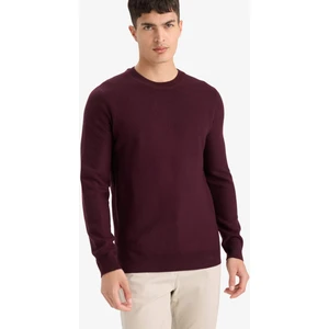 Standart Fit Bisiklet Yaka Basic Dokulu Triko Kazak F1777AX25AU