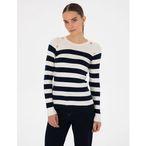 Pierre Cardin Kadın Ekru Slim Fit Kazak 50316300-VR019