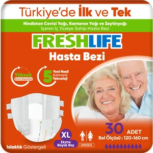 Xlarge Beden Büyük Boy Yetişkin Hasta Bezi 30 Adet