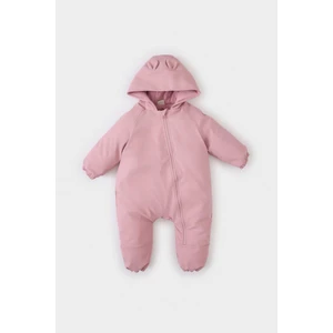 Kız Bebek Su Geçirmez Kapüşonlu Fermuarlı Tulum Mont E8241A525AU