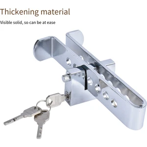 Araba Ayarlanabilir Debriyaj Kilidi Evrensel Fren Pedallı Kilidi Debriyaj Braketrottle Kilidi Güvenlik Önleyici Araç 19.5cm (Yurt Dışından)