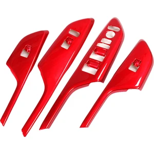 Araba Kapısı Pencere Asansör Anahtarı Düğmesi Kapak Paneli Trim Çerçeve Honda Civic Için Sol El Sürücüsü 10TH 2016-2019 (Yurt Dışından)