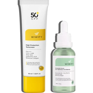 WIWIFY Yağlı Ve Geniş Gözenekli Ciltler İçin Güneş Kremi + Niacinamide