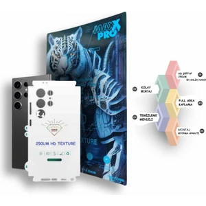 Apple iPhone 17 Pro Max Uyumlu Nano Arka Kaplama Şeffaf Hd Esnek 250UM Kalın - Maxxpro