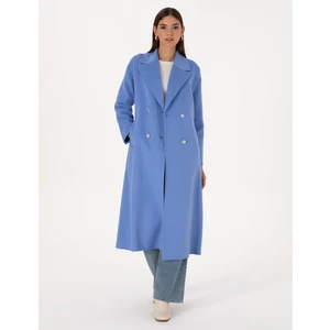 Pierre Cardin Kadın Mavi Kaşe Kaban 50308929-VR036