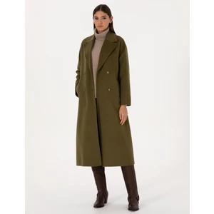 Pierre Cardin Kadın Haki Kaşe Kaban 50308929-VR027