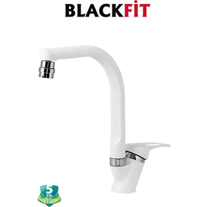 Beyaz Mix Oynar Başlıklı Mutfak Bataryası Çift Su Grişli Çeşme Eviye Bataryası Mutfak Çeşmesi