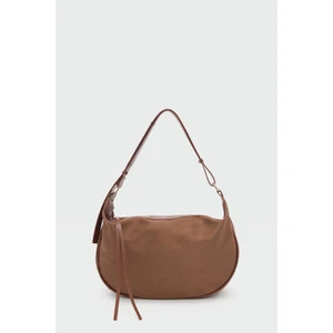 Poppin Süet Omuz Çantası Taba