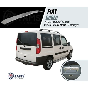 Fams Otomotiv Fiat Doblo Krom Bagaj Çıtası 2006-2010 Paslanmaz Çelik