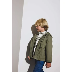 Erkek Bebek Su Geçirmez Kapüşonlu Çıtçıtlı Fonksiyonel Cepli Mont E8248A525AU
