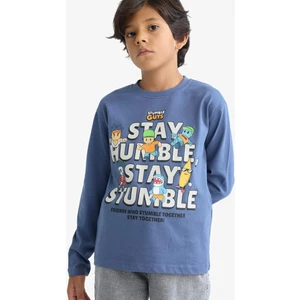 Erkek Çocuk Stumble Guys Bisiklet Yaka Uzun Kollu Tişört F5093A825AU