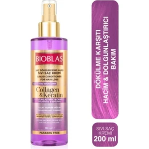 Sıvı Saç Kremi 200Ml. Kolajen+Keratin