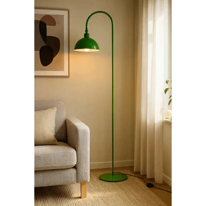 Yeşil Lambader Hareketli Başlık Modern Dekoratif Metal Oturma Odası Çalışma Odası Zemin Lambası