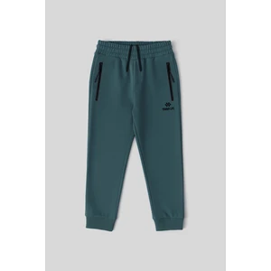 Tommy Life Orman Yeşili Fermuarlı Standart Fit Erkek Çocuk Eşofman Alt - 64042