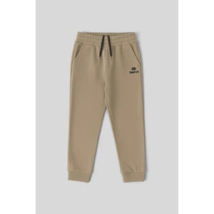 Koyu Bej Standart Fit Manşetli Ince Erkek Çocuk Eşofman Alt - 11062